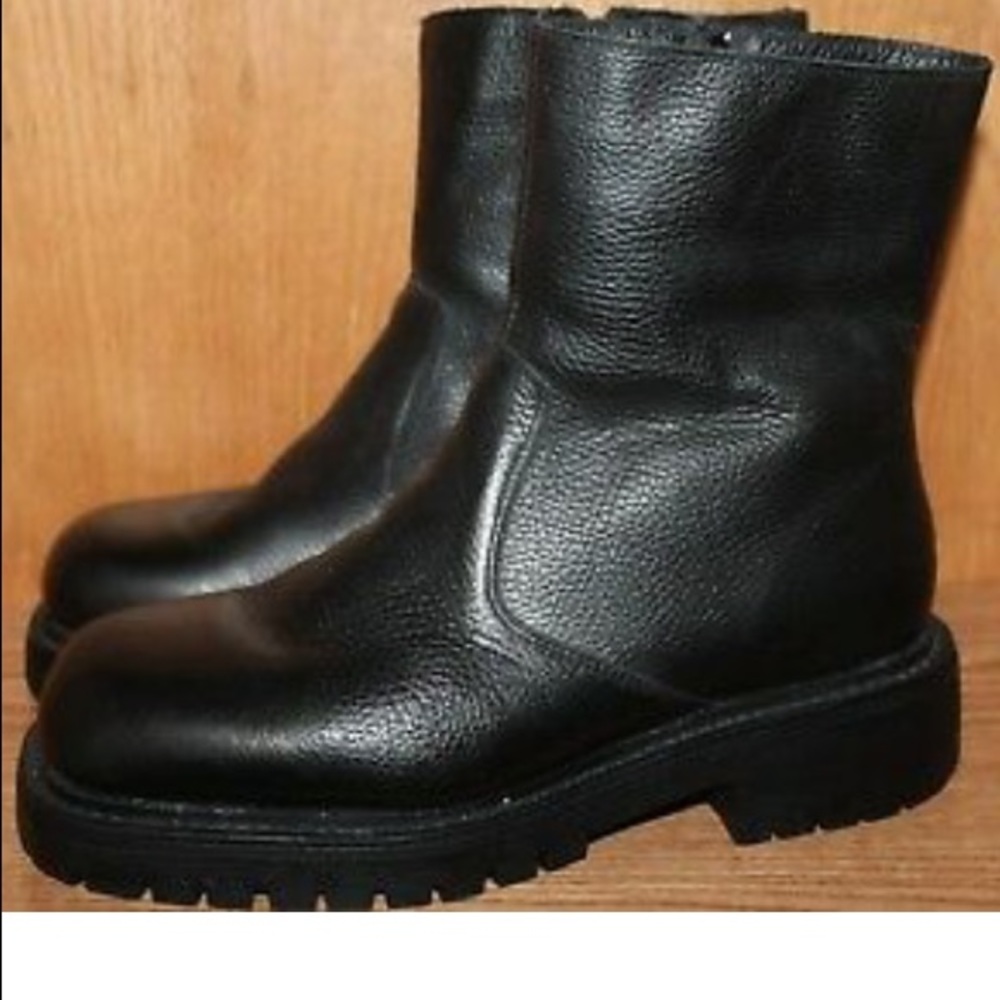 Leather Fur Lined La Canadienne Boots